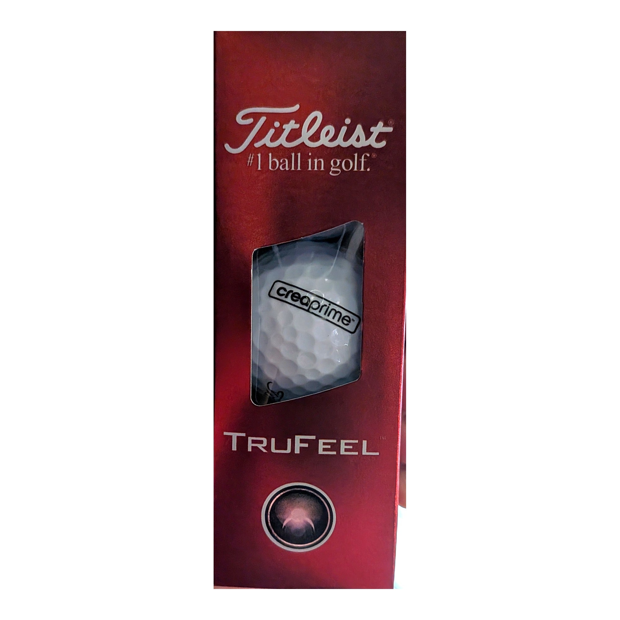 CreaPrime Titleist TruFeel golf balls, sleeve of 3